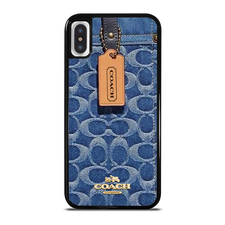 COACH NEW YORK LOGO JEANS BAG iPhone X / XS Case Cover