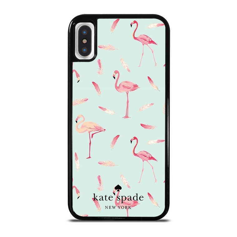 KATE SPADE NEW YORK LOGO FLAMINGOS iPhone X / XS Case Cover
