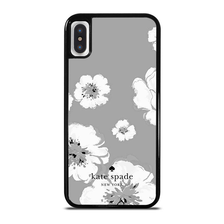 KATE SPADE NEW YORK LOGO FLORAL GRAY iPhone X / XS Case Cover