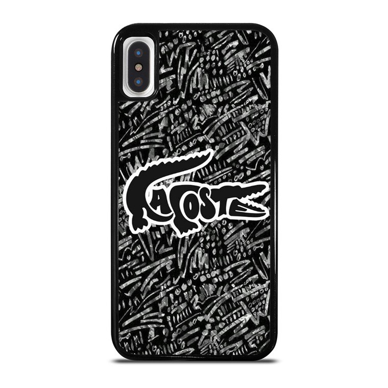 LACOSTE LOGO BLACK AND WHITE iPhone X / XS Case Cover