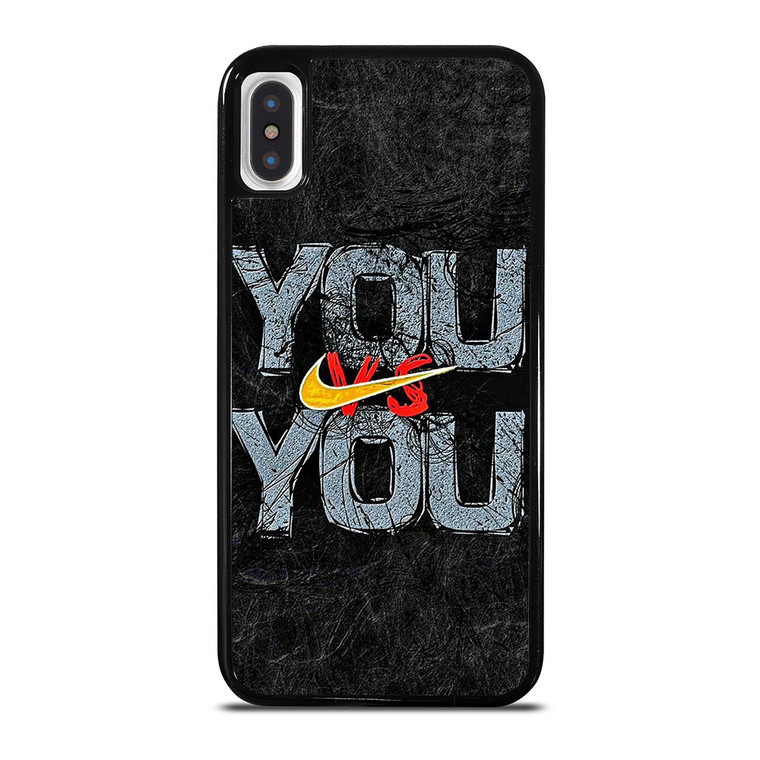 NIKE LOGO YOU VS YOU iPhone X / XS Case Cover
