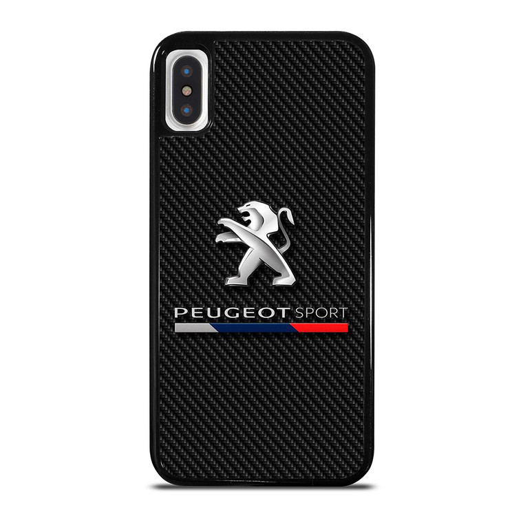 PEUGEOT SPORT CAR CARBON LOGO iPhone X / XS Case Cover