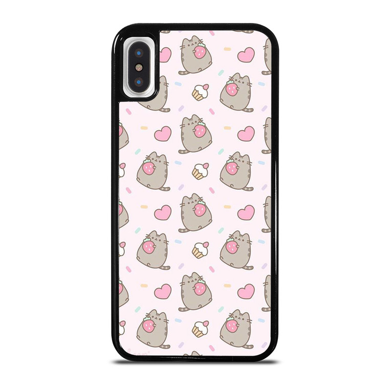 PUSHEEN CAT STRAWBERRY CAKE iPhone X / XS Case Cover