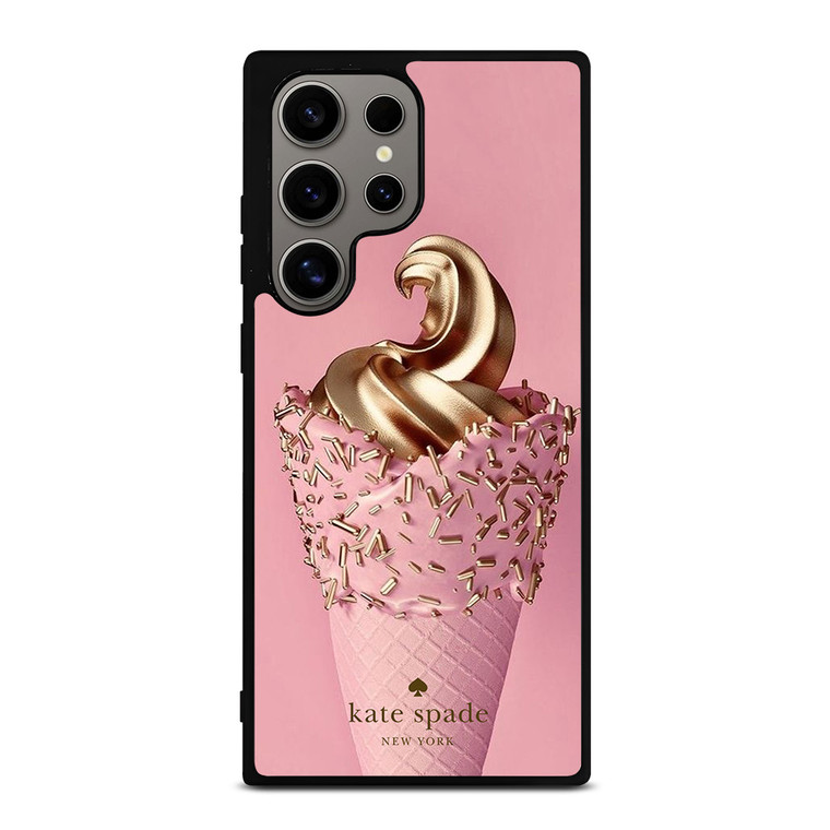 KATE SPADE NEW YORK LOGO GOLDEN ICE CREAM Samsung Galaxy S24 Ultra Case Cover