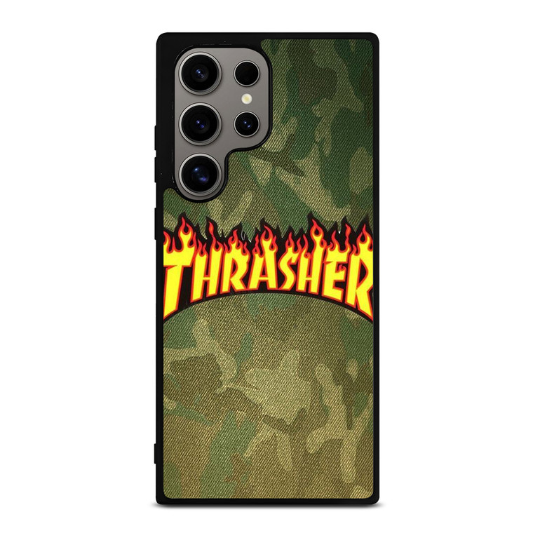 THRASHER CAMO SKATEBOARD MAGAZINE Samsung Galaxy S24 Ultra Case Cover