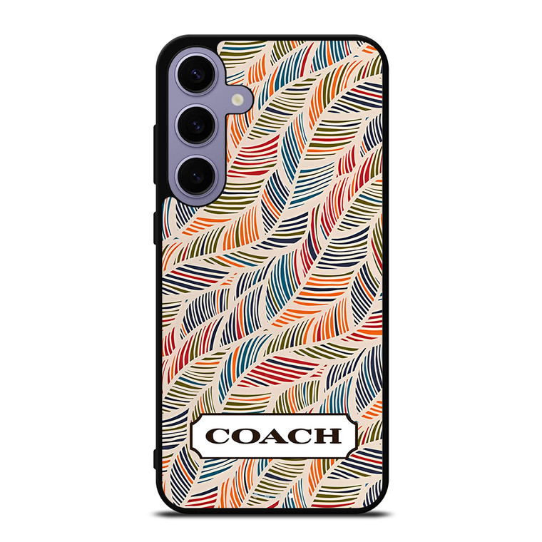 COACH NEW YORK LOGO MONOGRAM SEAMLESS PATTERN Samsung Galaxy S24 Plus Case Cover