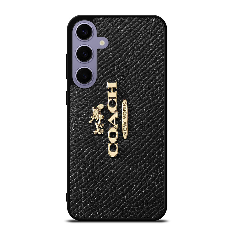 COACH NEW YORK LOGO ON BLACK WALLET Samsung Galaxy S24 Plus Case Cover