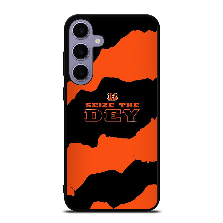 SEIZE THE DEY CINCINNATI BENGALS LOGO FOOTBALL TEAM Samsung Galaxy S24 Plus Case Cover