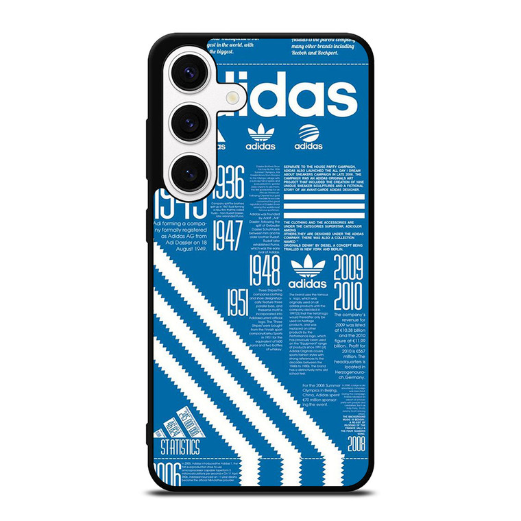 ADIDAS SHOES LOGO BLUE Samsung Galaxy S24 Case Cover