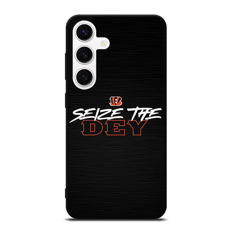 CINCINNATI BENGALS LOGO FOOTBALL TEAM SEIZE THE DEY Samsung Galaxy S24 Case Cover