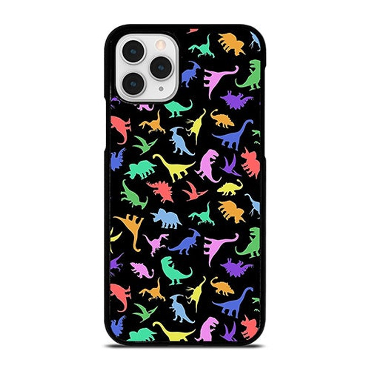 DINOSAUR COLORFUL PATTERN iPhone 11 Pro Case Cover