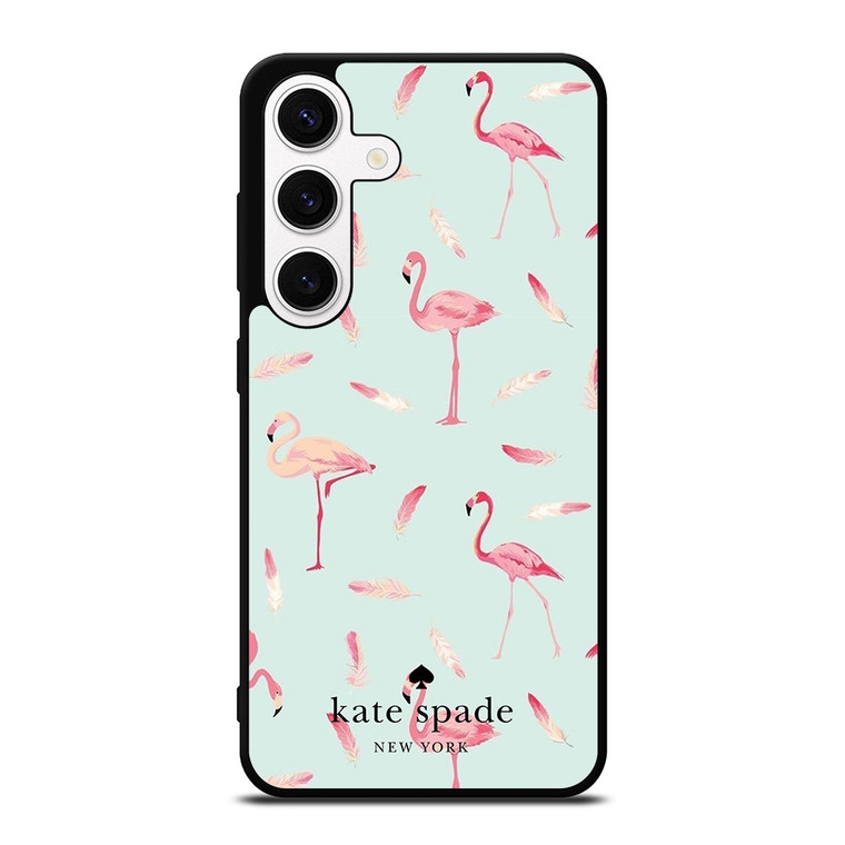 KATE SPADE NEW YORK LOGO FLAMINGOS Samsung Galaxy S24 Case Cover