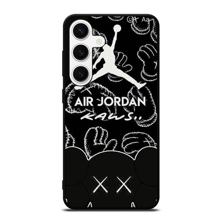 KAWS X AIR JORDAN LOGO Samsung Galaxy S24 Case Cover