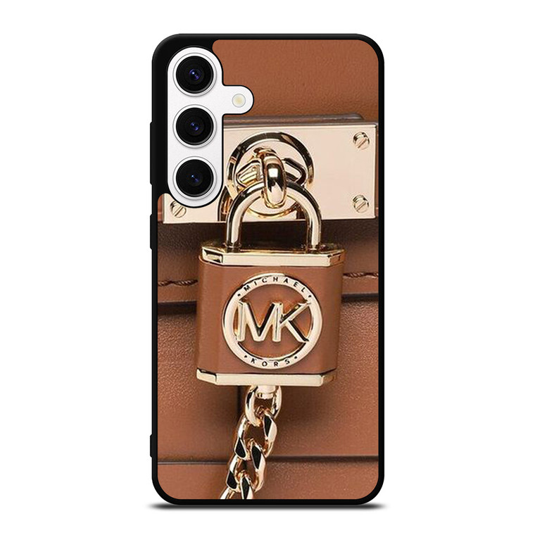 MICHAEL KORS LOGO MK PADLOCK BROWN Samsung Galaxy S24 Case Cover MICHAEL KORS LOGO MK PADLOCK BROWN Samsung Galaxy S24 Case Cover