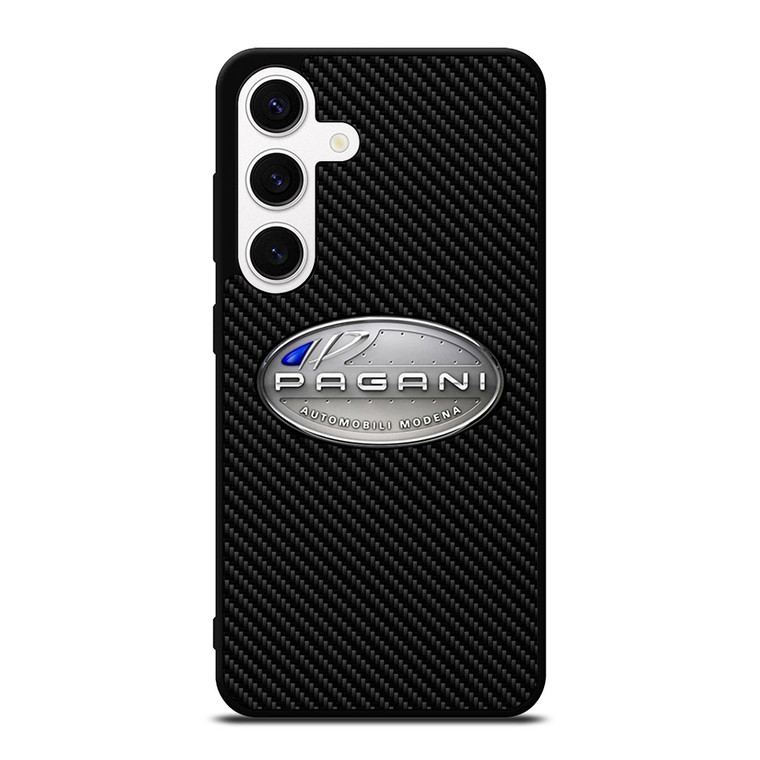 PAGANI CAR LOGO CARBON Samsung Galaxy S24 Case Cover