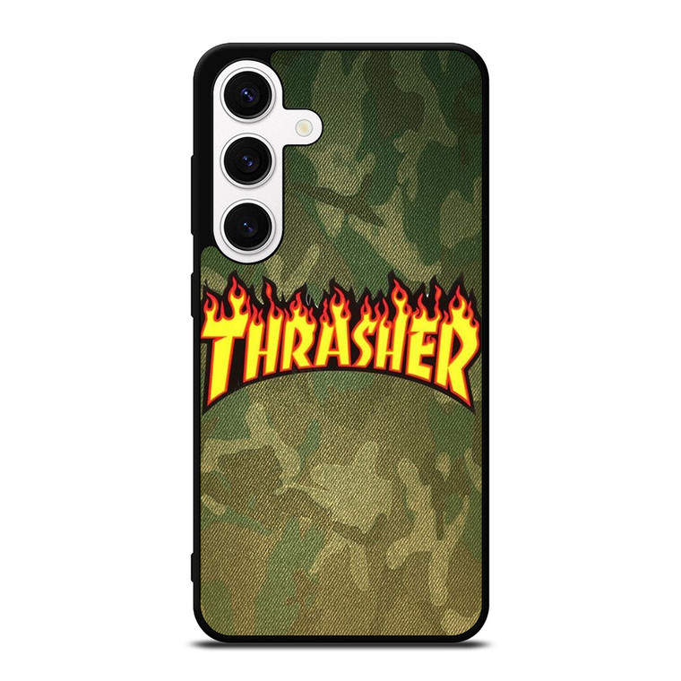 THRASHER CAMO SKATEBOARD MAGAZINE Samsung Galaxy S24 Case Cover