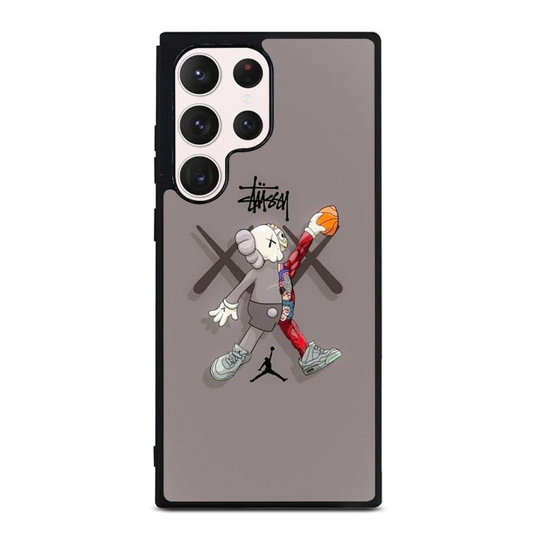 KAWS AIR JORDAN STUSSY Samsung Galaxy S23 Ultra Case Cover KAWS AIR JORDAN STUSSY Samsung Galaxy S23 Ultra Case Cover