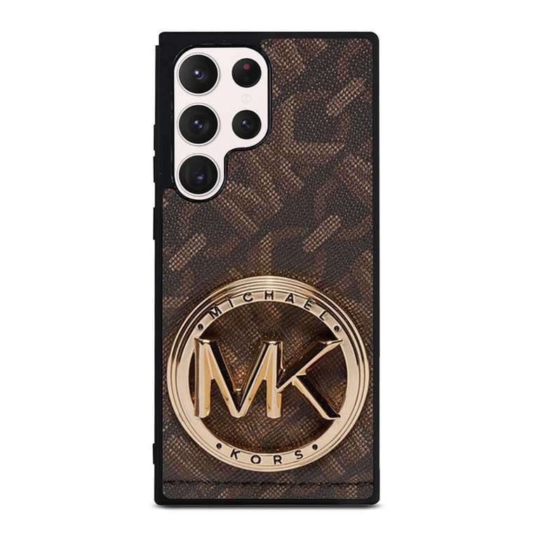 MICHAEL KORS LOGO MK BROWN WALLET Samsung Galaxy S23 Ultra Case Cover MICHAEL KORS LOGO MK BROWN WALLET Samsung Galaxy S23 Ultra Case Cover