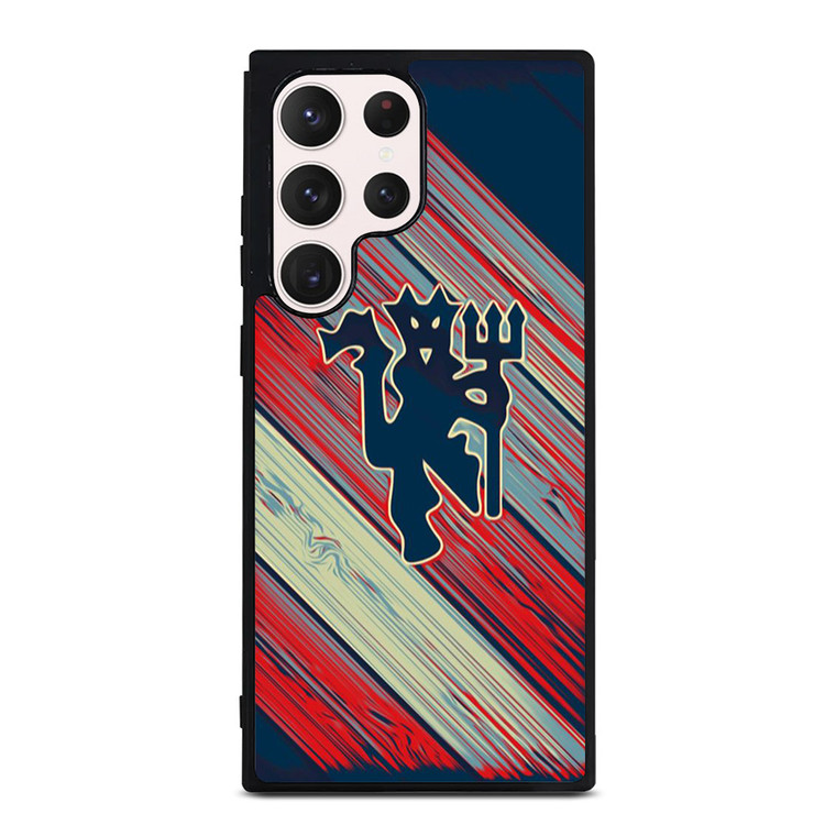RED DEVILS MANCHESTER UNITED FC FOOTBALL CLUB LOGO Samsung Galaxy S23 Ultra Case Cover