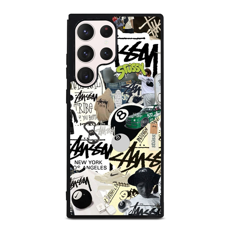 STUSSY COLLAGE Samsung Galaxy S23 Ultra Case Cover STUSSY COLLAGE Samsung Galaxy S23 Ultra Case Cover