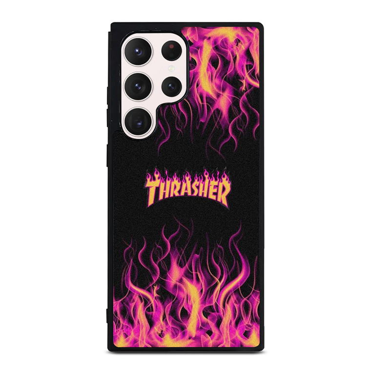 THRASHER FLAME SKATEBOARD MAGAZINE Samsung Galaxy S23 Ultra Case Cover THRASHER FLAME SKATEBOARD MAGAZINE Samsung Galaxy S23 Ultra Case Cover