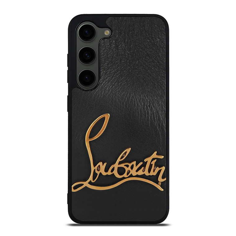 CHRISTIAN LOUBOUTIN LOGO LEATHER Samsung Galaxy S23 Plus Case Cover