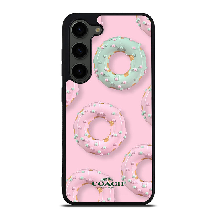 COACH NEW YORK LOGO DONUTS ICON Samsung Galaxy S23 Plus Case Cover