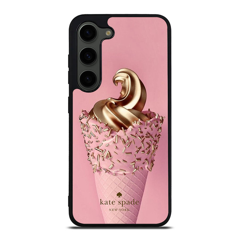 KATE SPADE NEW YORK LOGO GOLDEN ICE CREAM Samsung Galaxy S23 Plus Case Cover