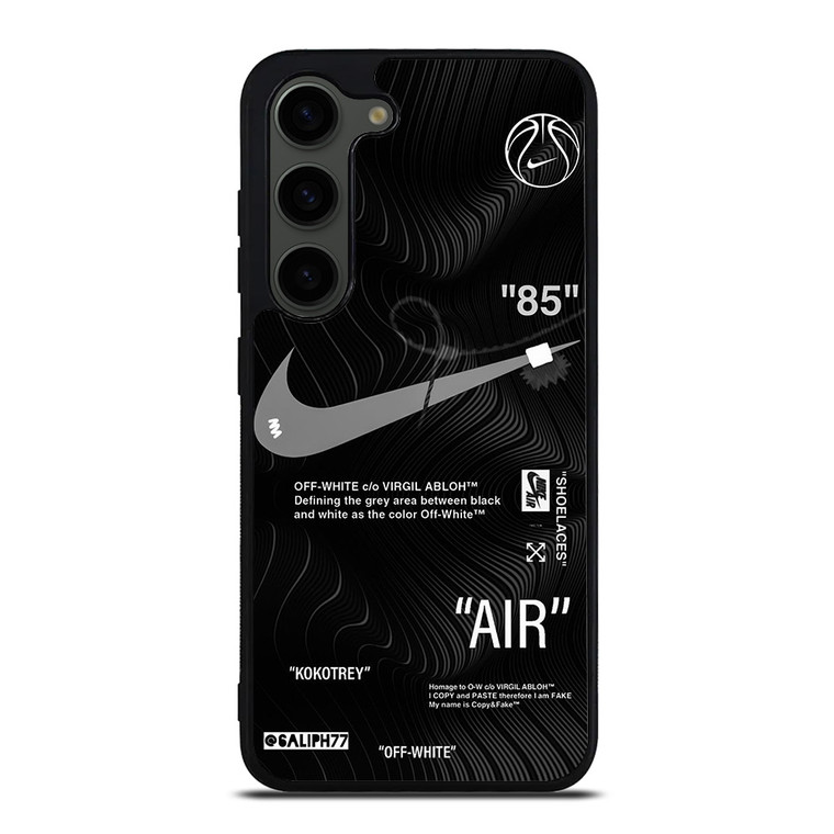 OFF-WHITE NIKE AIR JORDAN BLACK Samsung Galaxy S23 Plus Case Cover OFF-WHITE NIKE AIR JORDAN BLACK Samsung Galaxy S23 Plus Case Cover