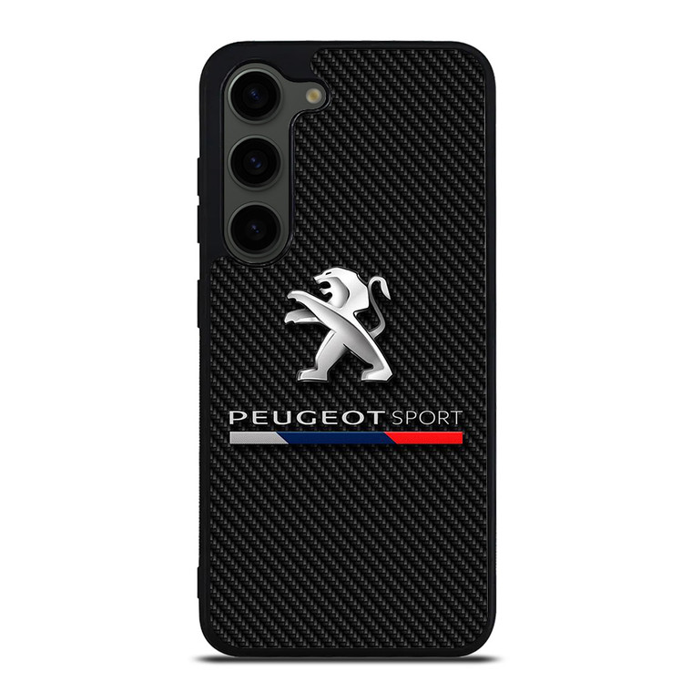 PEUGEOT SPORT CAR CARBON LOGO Samsung Galaxy S23 Plus Case Cover PEUGEOT SPORT CAR CARBON LOGO Samsung Galaxy S23 Plus Case Cover