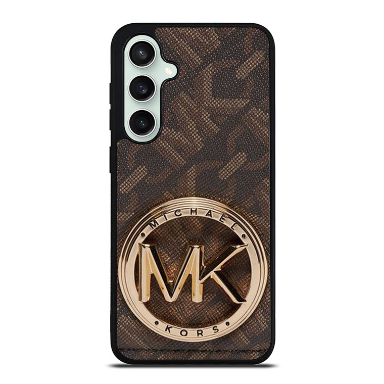 MICHAEL KORS LOGO MK BROWN WALLET Samsung Galaxy S23 FE Case Cover