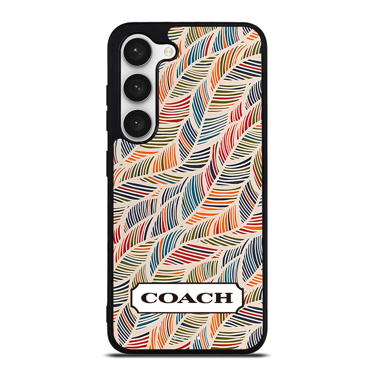 COACH NEW YORK LOGO MONOGRAM SEAMLESS PATTERN Samsung Galaxy S23 Case Cover