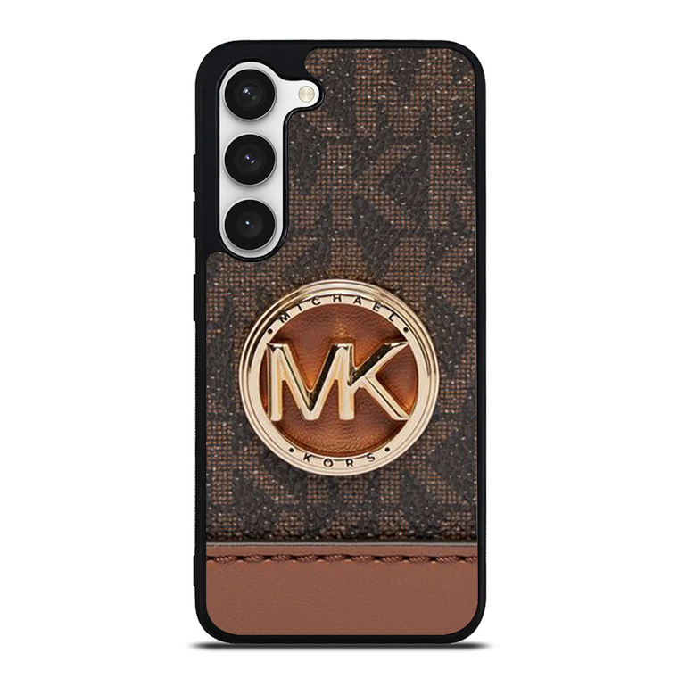 MICHAEL KORS LOGO MK WALLET BROWN Samsung Galaxy S23 Case Cover MICHAEL KORS LOGO MK WALLET BROWN Samsung Galaxy S23 Case Cover