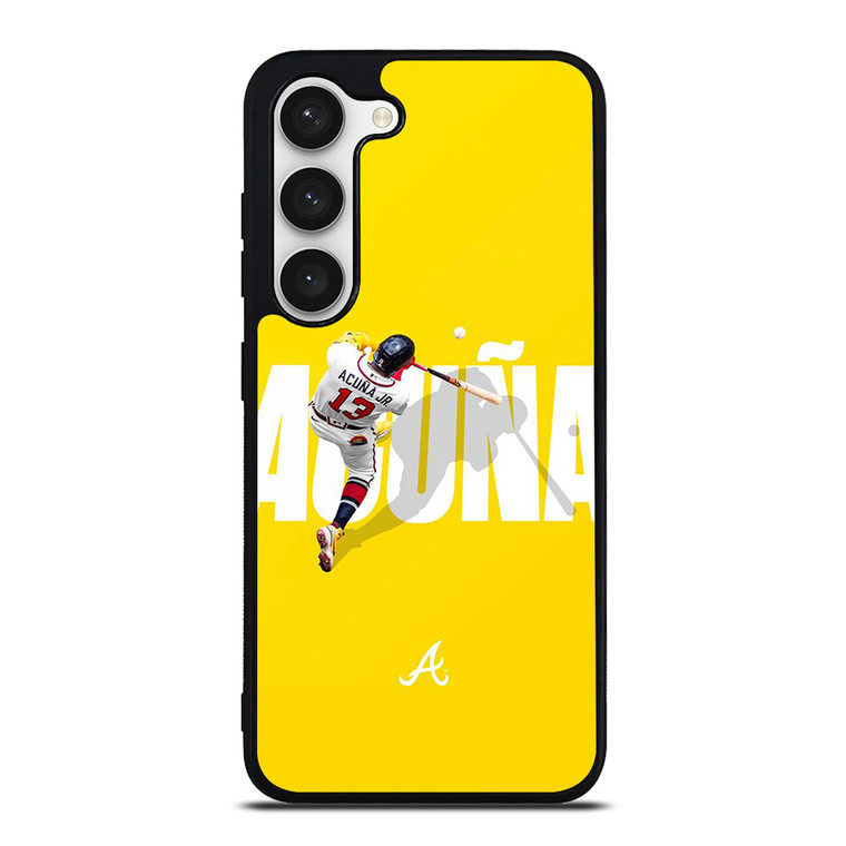 RONALD ACUNA JR ATLANTA BRAVES 13 Samsung Galaxy S23 Case Cover RONALD ACUNA JR ATLANTA BRAVES 13 Samsung Galaxy S23 Case Cover