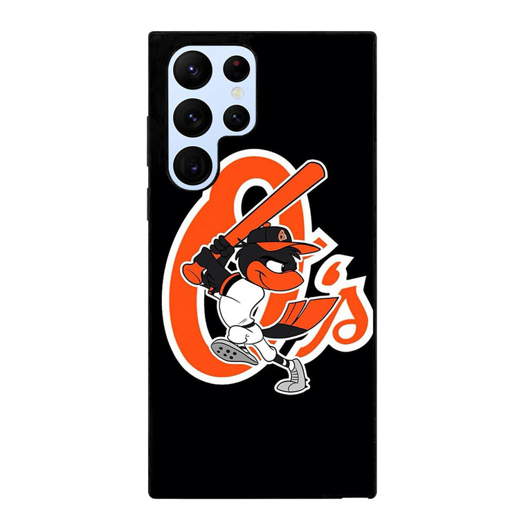 BALTIMORE ORIOLES LOGO BASEBALL TEAM MASCOT Samsung Galaxy S22 Ultra Case Cover