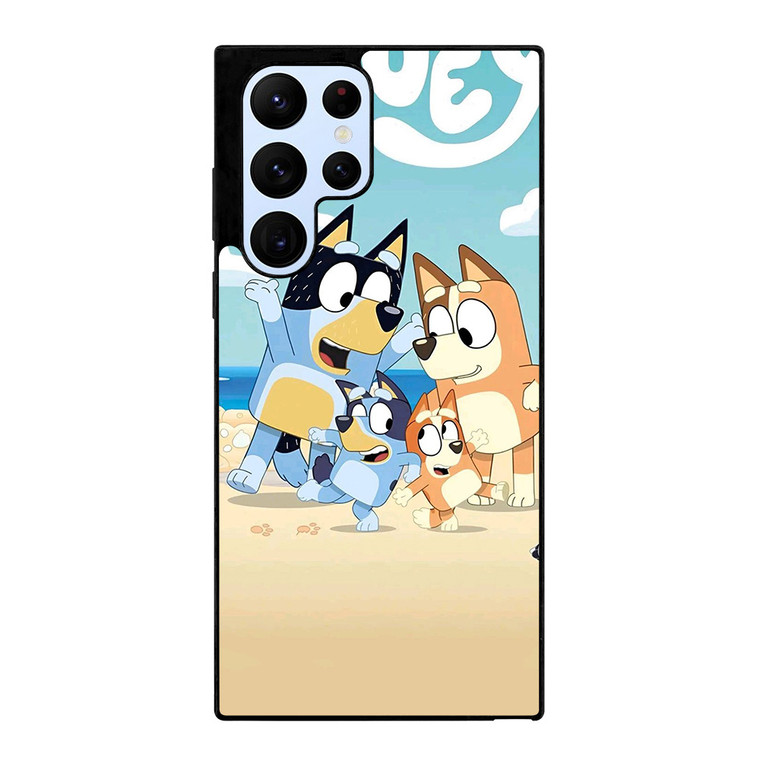 BLUEY HEELERS FAMILY CARTOON Samsung Galaxy S22 Ultra Case Cover