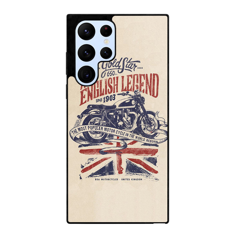 BSA MOTORCYCLE BRITISH GOLD STAR Samsung Galaxy S22 Ultra Case Cover