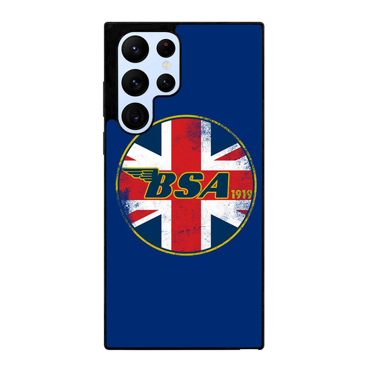 BSA MOTORCYCLE LOGO 1919 UNION JACK Samsung Galaxy S22 Ultra Case Cover