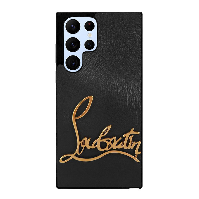 CHRISTIAN LOUBOUTIN LOGO LEATHER Samsung Galaxy S22 Ultra Case Cover