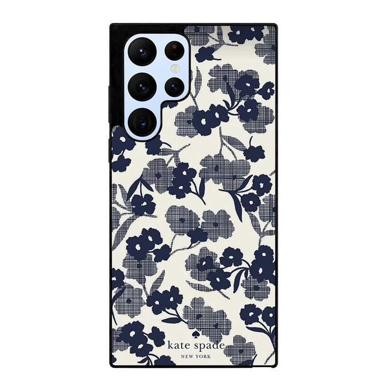 KATE SPADE NEW YORK BLUE FLORAL Samsung Galaxy S22 Ultra Case Cover