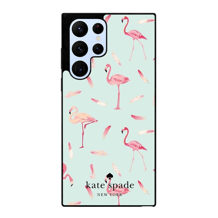 KATE SPADE NEW YORK LOGO FLAMINGOS Samsung Galaxy S22 Ultra Case Cover