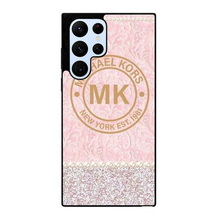 MICHAEL KORS MK LOGO PINK Samsung Galaxy S22 Ultra Case Cover