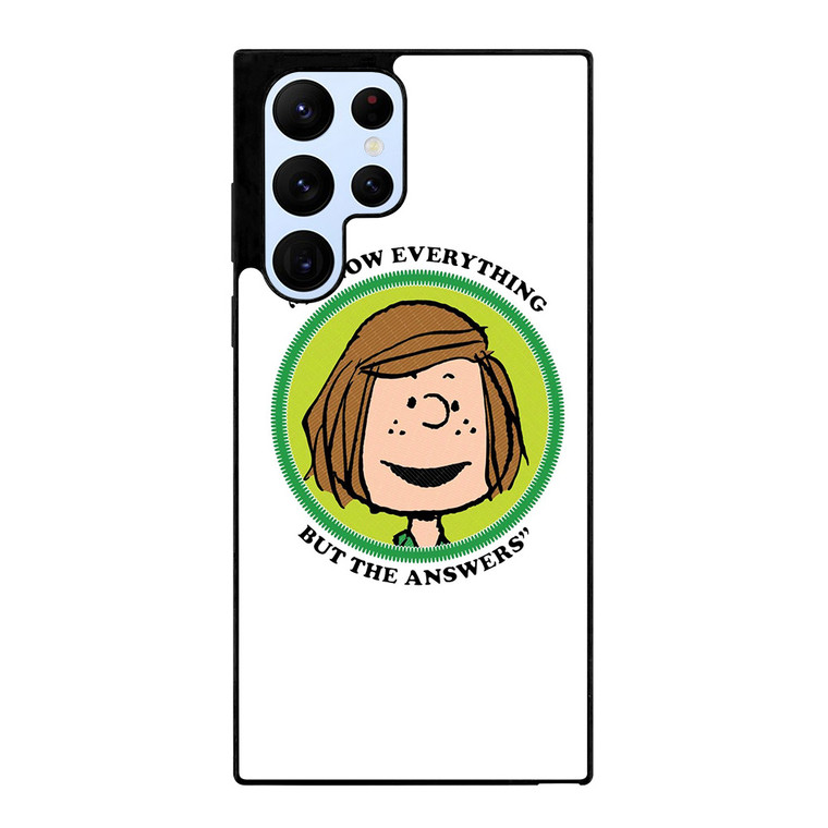 PEPPERMINT PATTY THE PEANUTS Samsung Galaxy S22 Ultra Case Cover