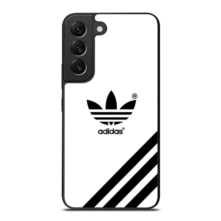 ADIDAS LOGO WHITE CLASSIC STRIPES Samsung Galaxy S22 Plus Case Cover