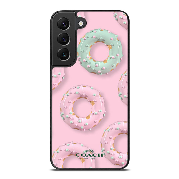 COACH NEW YORK LOGO DONUTS ICON Samsung Galaxy S22 Plus Case Cover