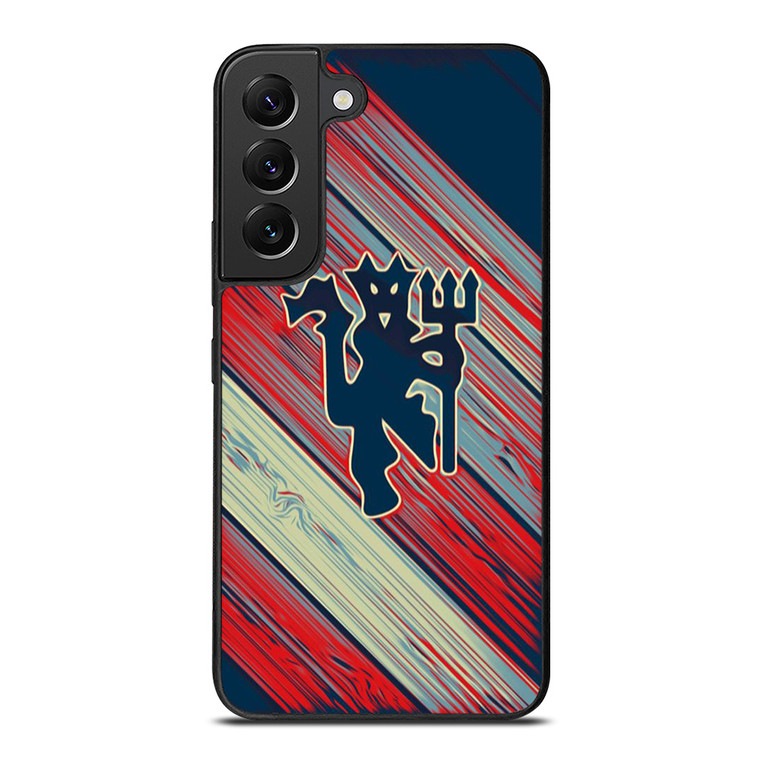 RED DEVILS MANCHESTER UNITED FC FOOTBALL CLUB LOGO Samsung Galaxy S22 Plus Case Cover