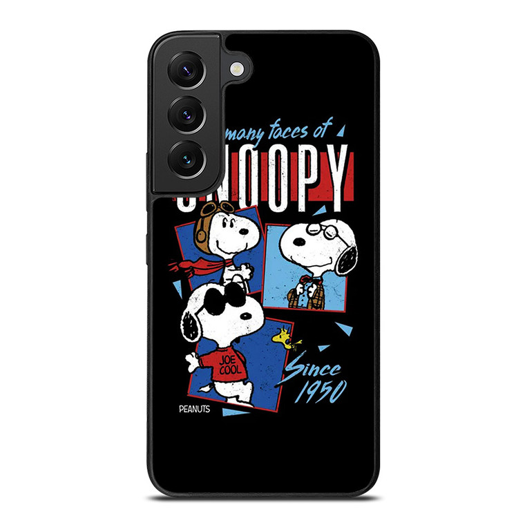 SNOOPY FACES THE PEANUTS CARTOON Samsung Galaxy S22 Plus Case Cover