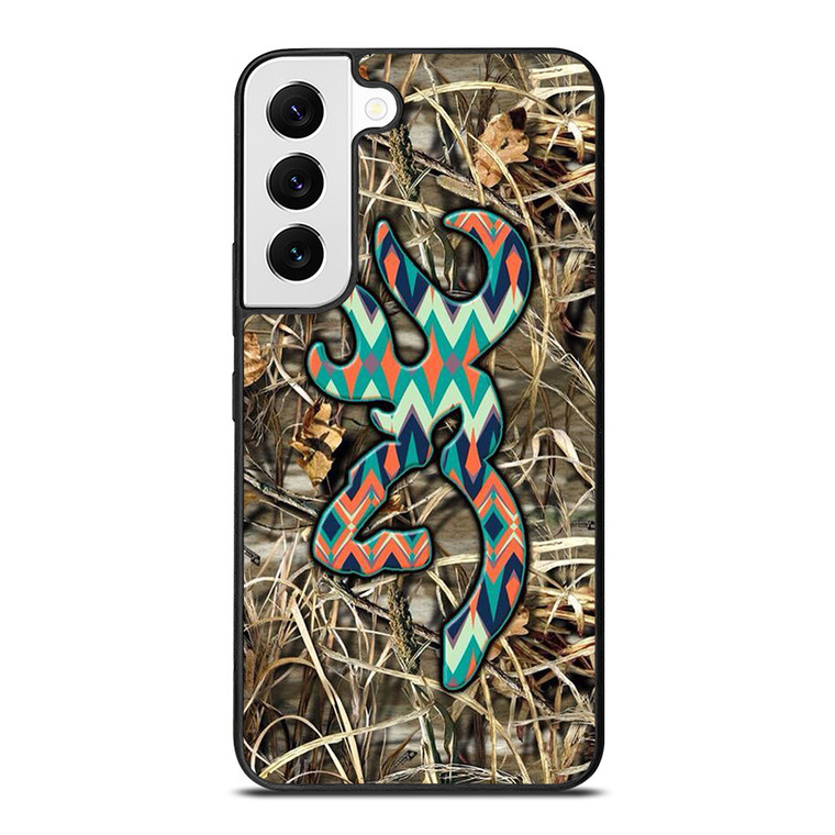 BROWNING CAMO LOGO CHEVRON Samsung Galaxy S22 Case Cover