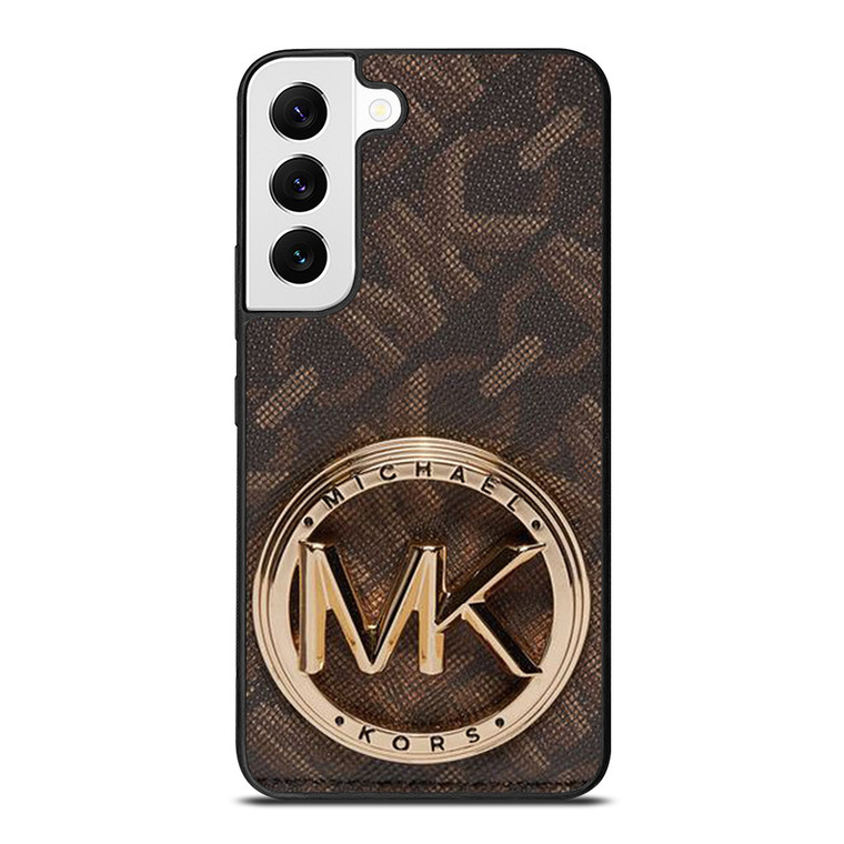 MICHAEL KORS LOGO MK BROWN WALLET Samsung Galaxy S22 Case Cover MICHAEL KORS LOGO MK BROWN WALLET Samsung Galaxy S22 Case Cover
