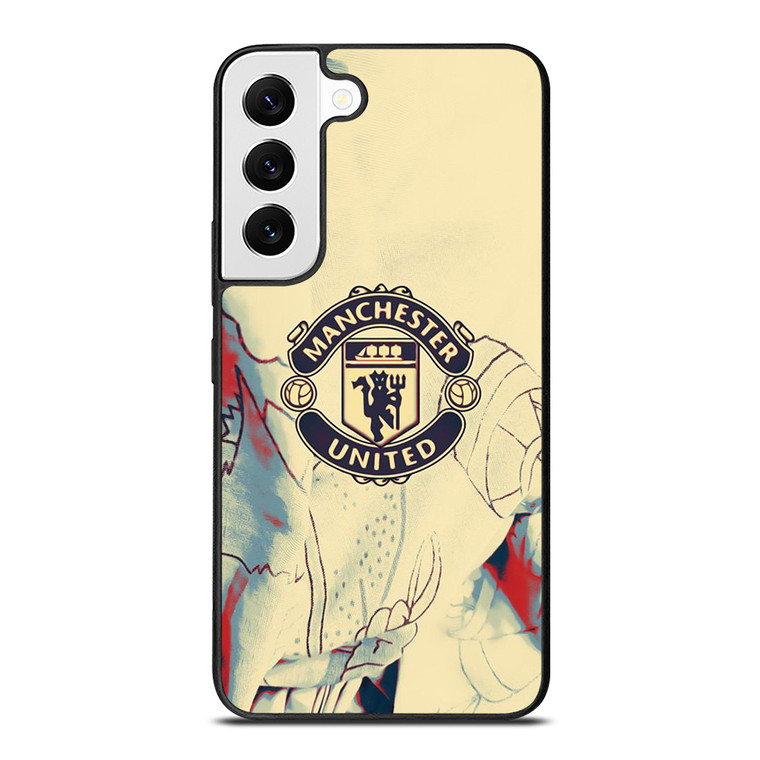 RED DEVILS MANCHESTER UNITED FC LOGO Samsung Galaxy S22 Case Cover